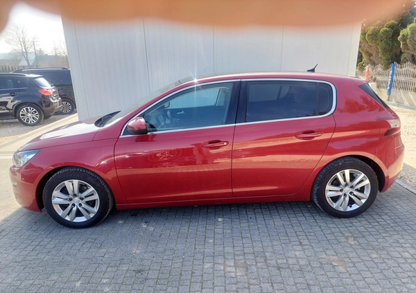 Peugeot 308 cena 39999 przebieg: 163000, rok produkcji 2018 z Kępno małe 466